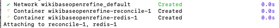 Terminal results for Docker 