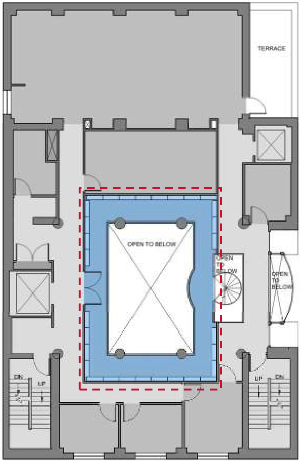 Floor Plan - Library at the Katz Center for Advanced Judaic Studies - Mezzanine