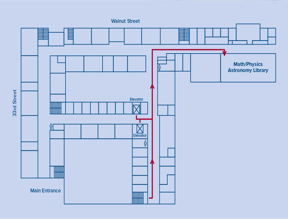 Floor Plan - Math/Physics/Astronomy (MPA) Library - Third Floor