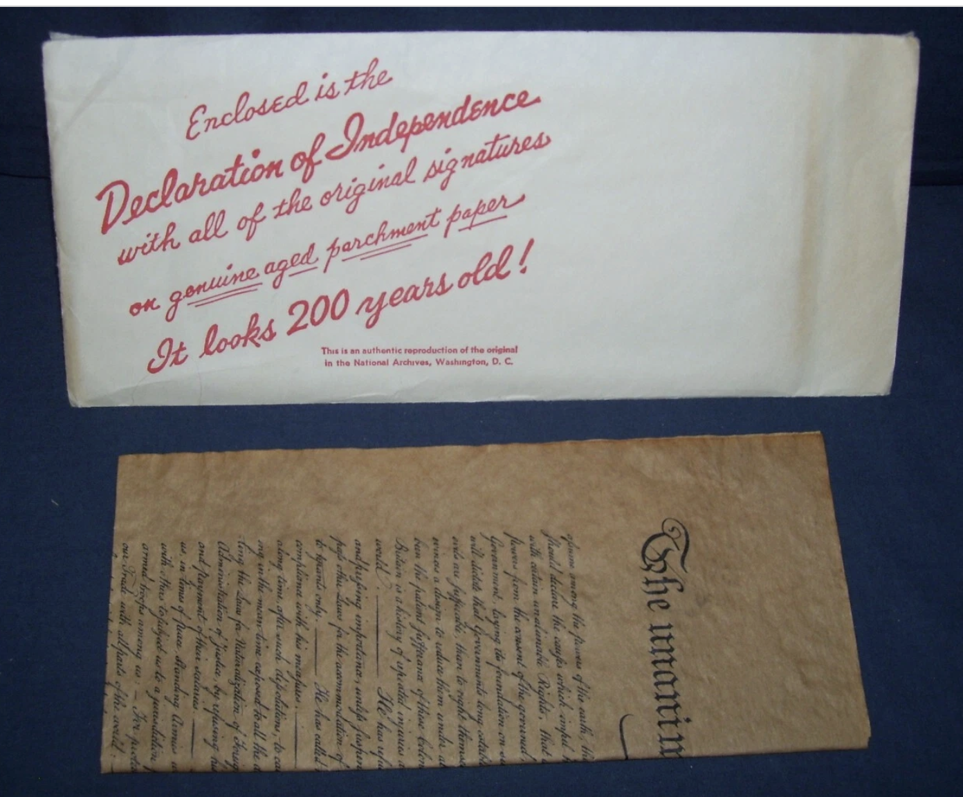 souvenir of the Declaration