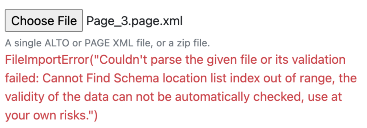 file import error