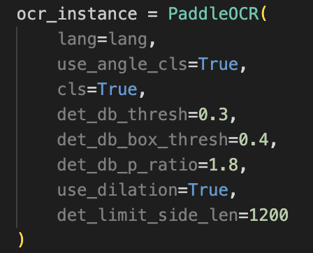 paddle ocr code