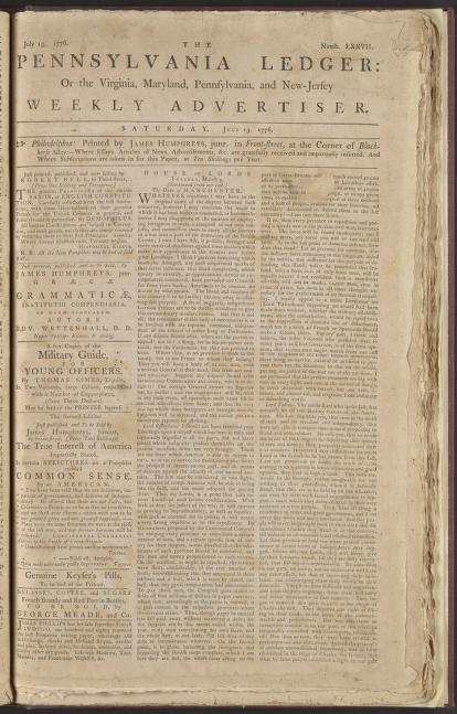ledger- July 1776