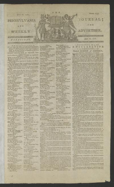 Journal, July 1776